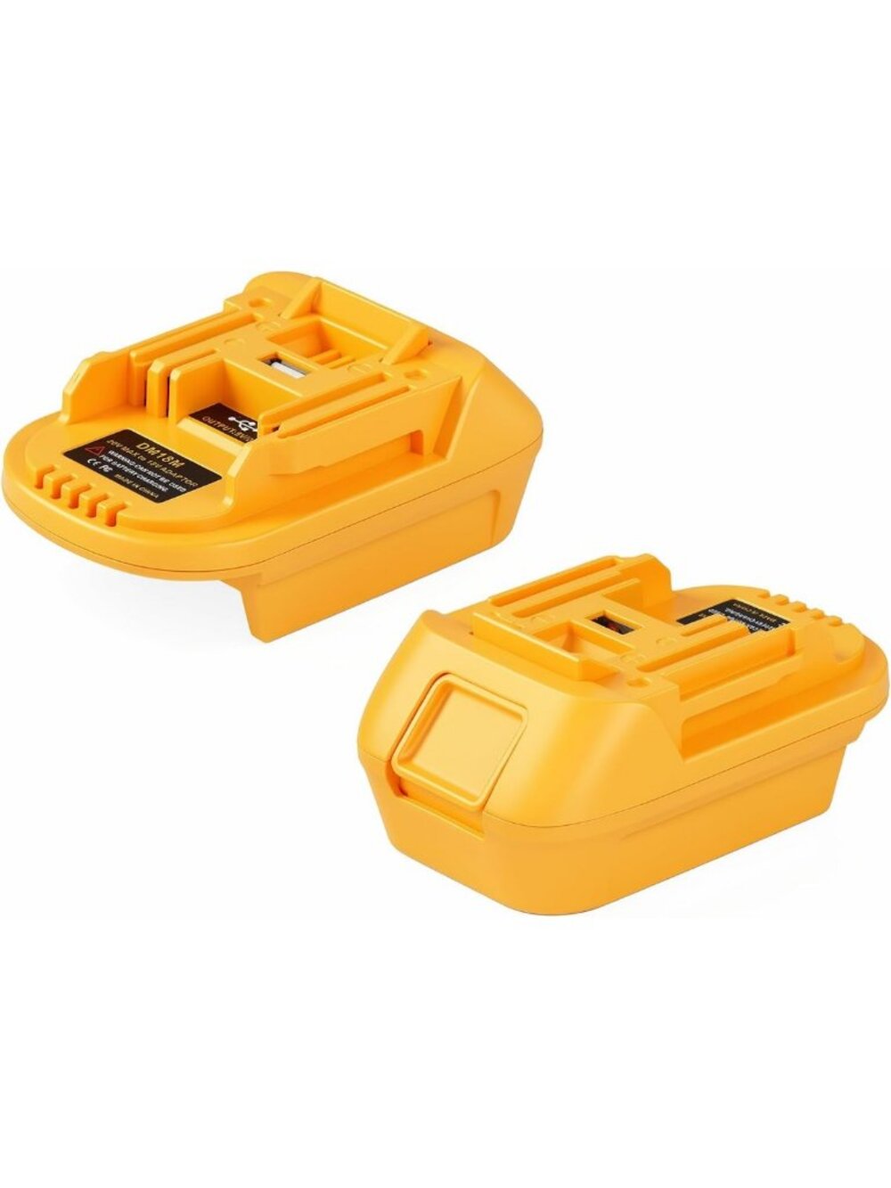 2 Pack Adapter for De-Walt Battery to Ma-Kita 18V Tool USB